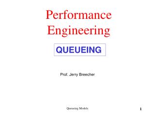 Performance Engineering