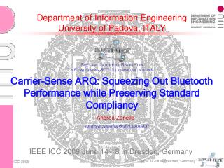 Department of Information Engineering University of Padova, ITALY