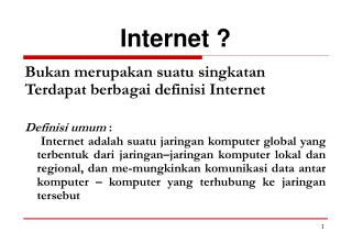 Internet ?