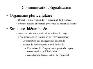 Communication/Signalisation