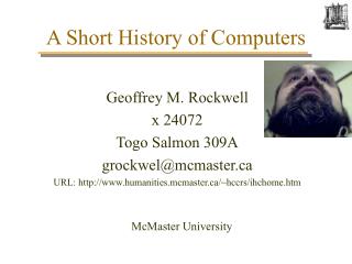 A Short History of Computers