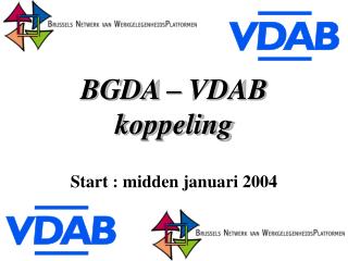 BGDA – VDAB koppeling