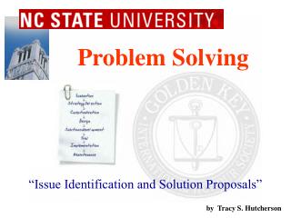 “Issue Identification and Solution Proposals”