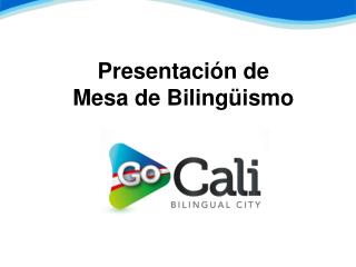 Presentación de Mesa de Bilingüismo