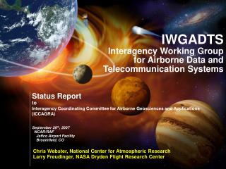 IWGADTS Interagency Working Group for Airborne Data and Telecommunication Systems