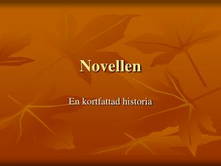 Novellen