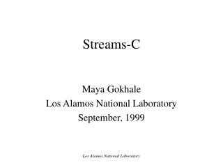 Streams-C