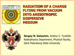 Radiation of a charge flying from vacuum into anisotropic dispersive medium