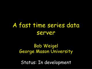A fast time series data server