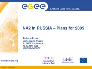 NA2 in RUSSIA – Plans for 2005