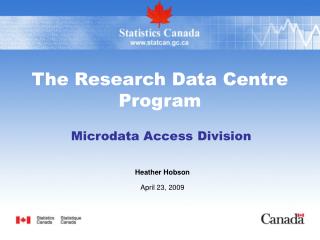 The Research Data Centre Program