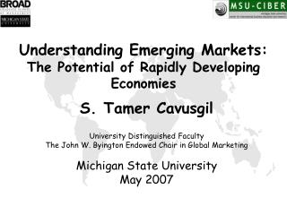 S. Tamer Cavusgil University Distinguished Faculty