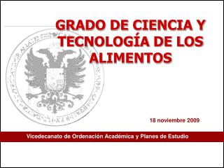 Vicedecanato de Ordenación Académica y Planes de Estudio