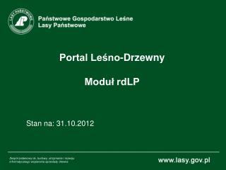 Portal Leśno-Drzewny Moduł rdLP