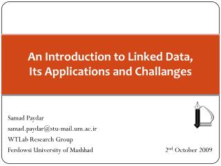 An Introduction to Linked Data, Its Applications and Challanges