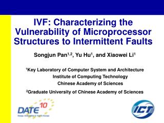 IVF: Characterizing the Vulnerability of Microprocessor Structures to Intermittent Faults