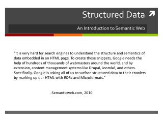 Structured Data