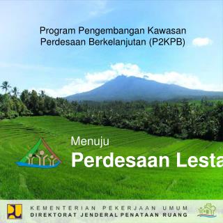 Menuju Perdesaan Lestari