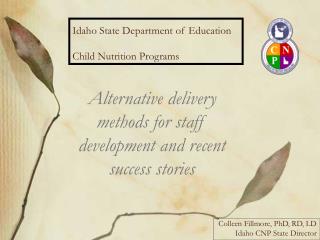 Idaho State Department of Education Child Nutrition Programs