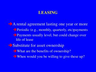 LEASING