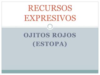 RECURSOS EXPRESIVOS