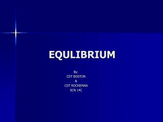 EQULIBRIUM