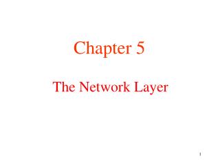 The Network Layer