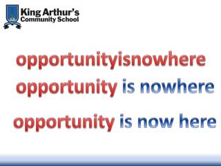 opportunityisnowhere