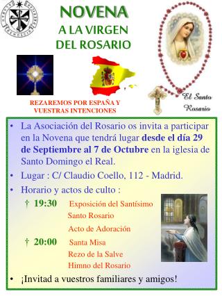 NOVENA A LA VIRGEN DEL ROSARIO