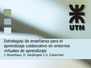 Estrategias de enseñanza para el aprendizaje colaborativo en entornos virtuales de aprendizaje