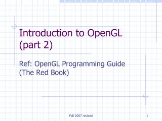 Introduction to OpenGL (part 2)