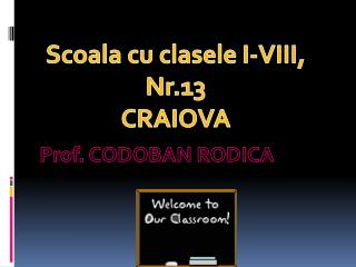 Prof. CODOBAN RODICA