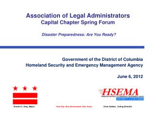 Government of the District of Columbia Homeland Security and Emergency Management Agency