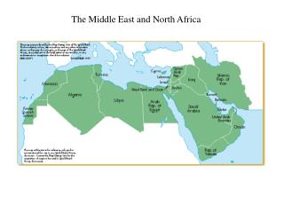 The Middle East and North Africa