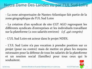 Notre Dame Des Landes vu par l’UL Sud Loire