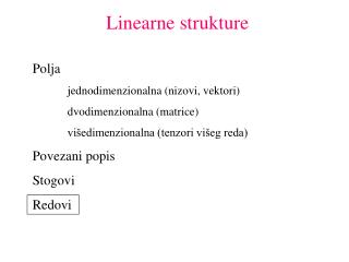 Linearne strukture