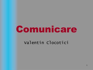 Comunicare