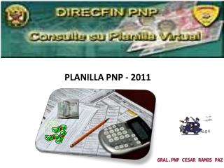 PLANILLA PNP - 2011