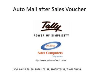 Auto Mail after Sales Voucher