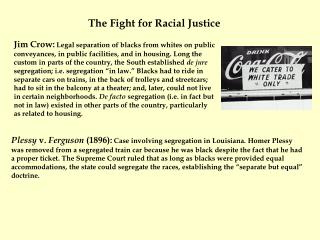 The Fight for Racial Justice