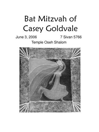 Bat Mitzvah of Casey Goldvale