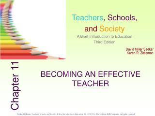 BECOMING AN EFFECTIVE TEACHER