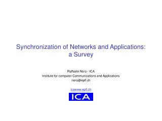 Synchronization of Networks and Applications: a Survey