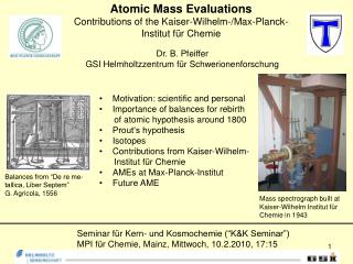 Dr. B. Pfeiffer GSI Helmholtzzentrum für Schwerionenforschung