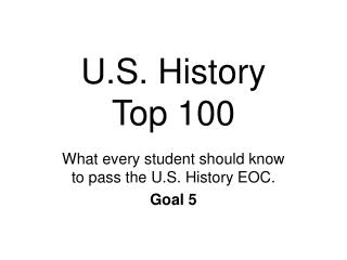 U.S. History Top 100