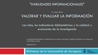 Biblioteca de la Universidad de Zaragoza