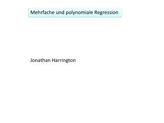 Mehrfache und polynomiale Regression
