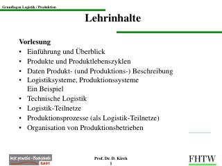 Lehrinhalte