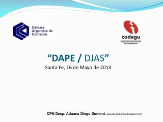 “DAPE / DJAS ” Santa Fe, 16 de Mayo de 2013