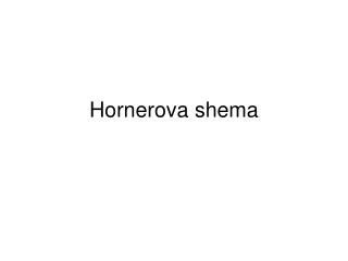 Hornerova shema